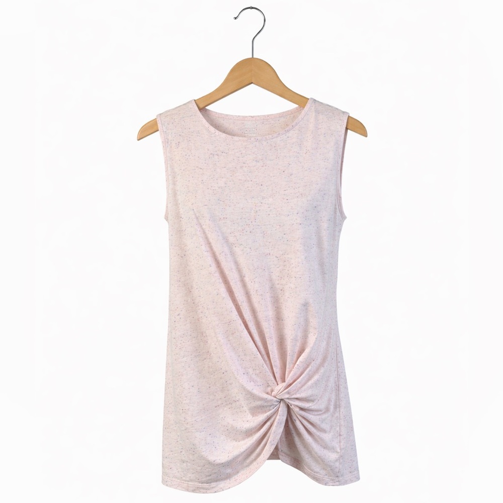Ann Taylor Light Pink Knotted Tank Top. Medium. Great Condition Elevated Basic
